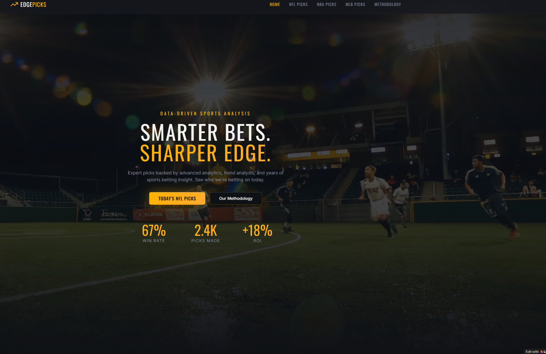 EDGEPICKS — Sports Analytics SaaS